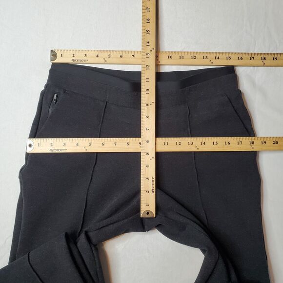 Athleta Womens Size M Venice Heathered Pintuck Pant Mid Rise Gray 631857 - Picture 2 of 8